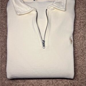 Polo Ralph Lauren Men's Off-White Zip-Up Sweater